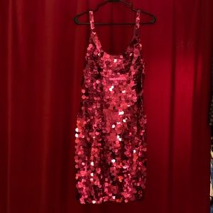 Vintage Pink Sequined Party Dress!!